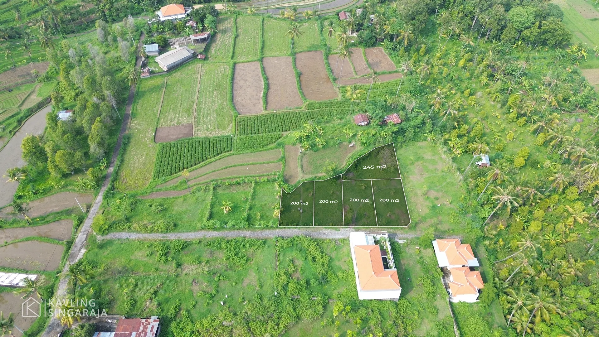 Tanah Kavling Dengan Pemandangan Bukit di Desa Panji - 2